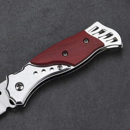 Stainless Steel Utility Knife with Wooden Handle
