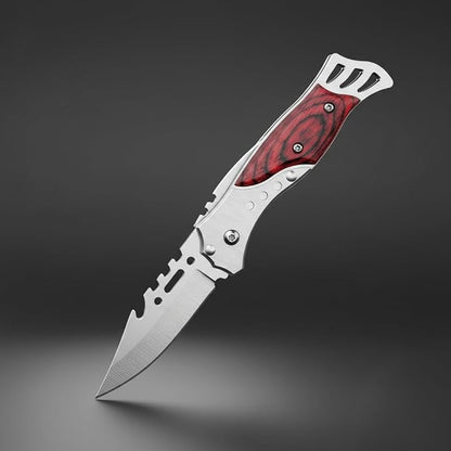 Stainless Steel Utility Knife with Wooden Handle