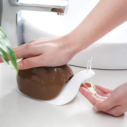 Snail-Shaped Liquid Soap Dispenser Brown and White and black ( Assorted )