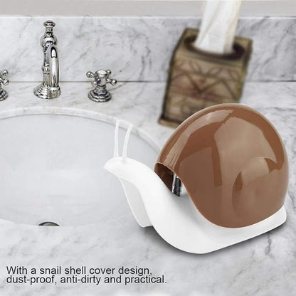 Snail-Shaped Liquid Soap Dispenser Brown and White and black ( Assorted )