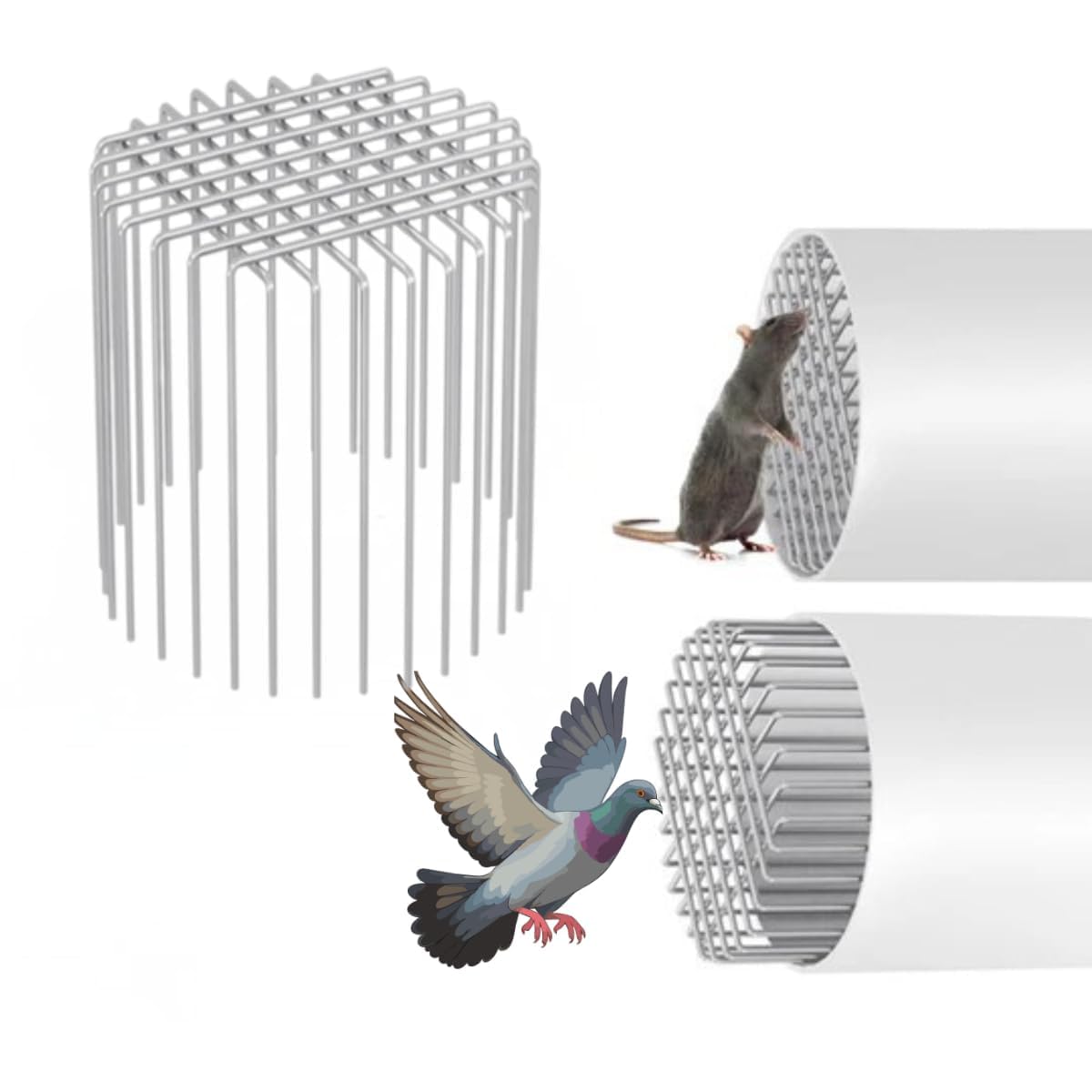 Rust-Resistant Stainless Steel Anti-Rat Wire Drain Strainer