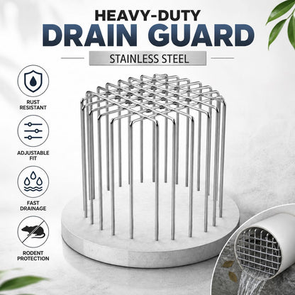 Rust-Resistant Stainless Steel Anti-Rat Wire Drain Strainer