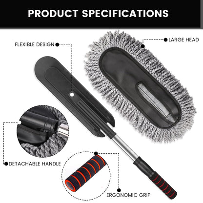 Microfiber Car Duster Brush with Extendable Handle - CL-HI-1950