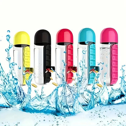 Water Bottle Pill Box Organizer